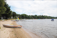 Ossipee Lake, NH - Boats at Calumet Beach